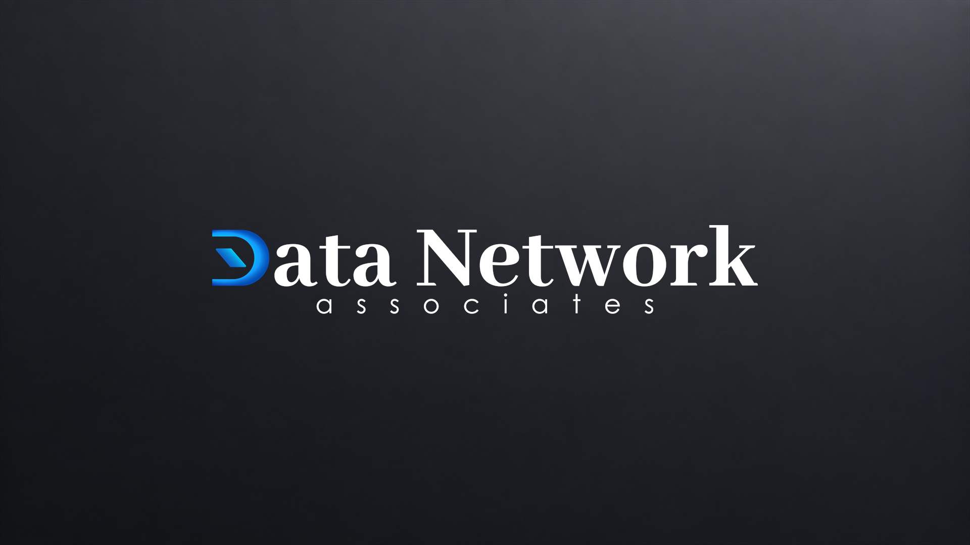 Data Network Associates logo on a dark matte surface.
