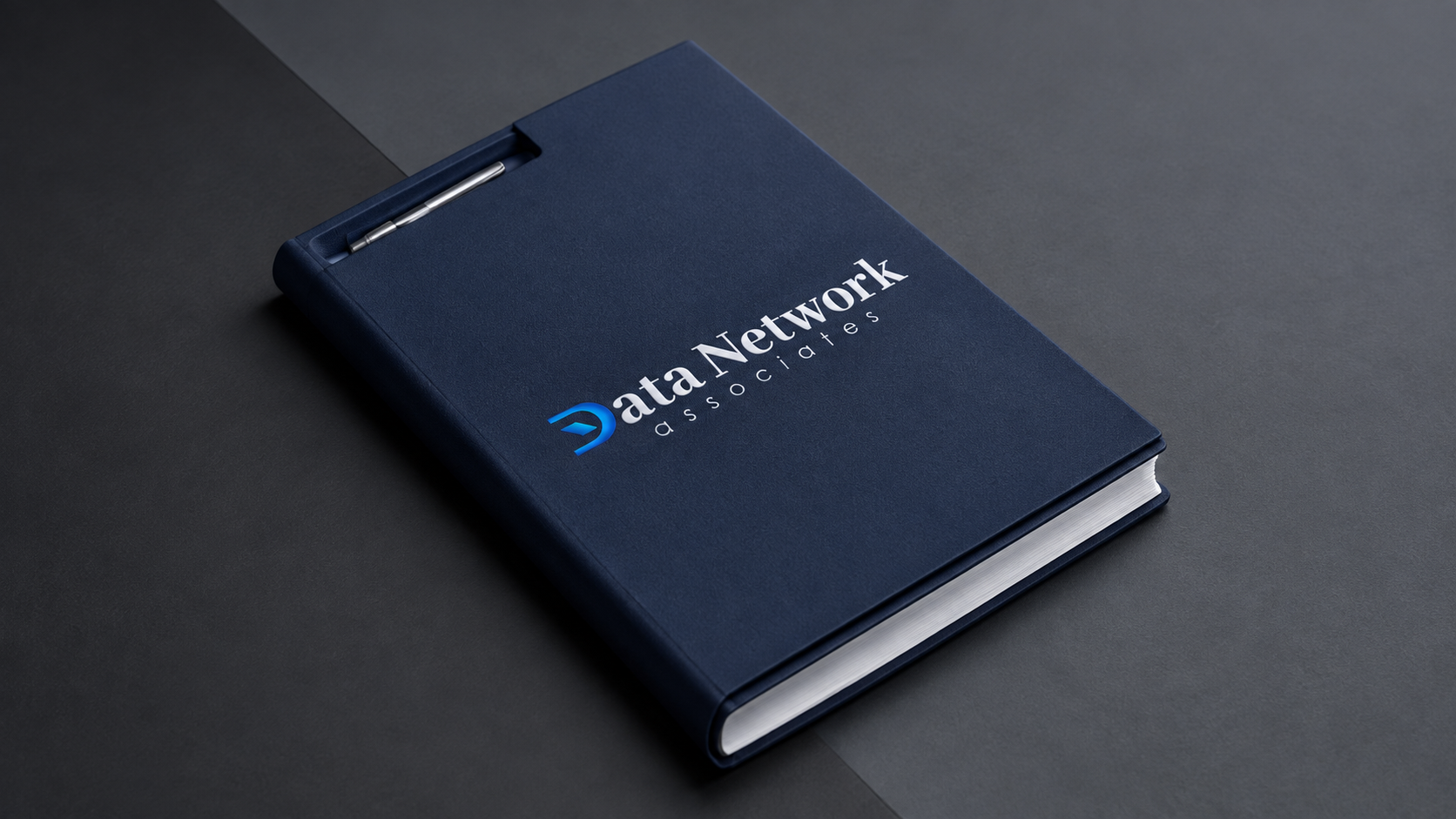Data Network Associates notebook mockup.